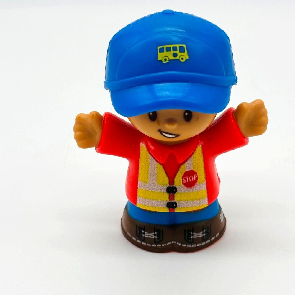 Fisher-Price Little People Bus Driver Figure 2016 GLT75 School Safety Vest